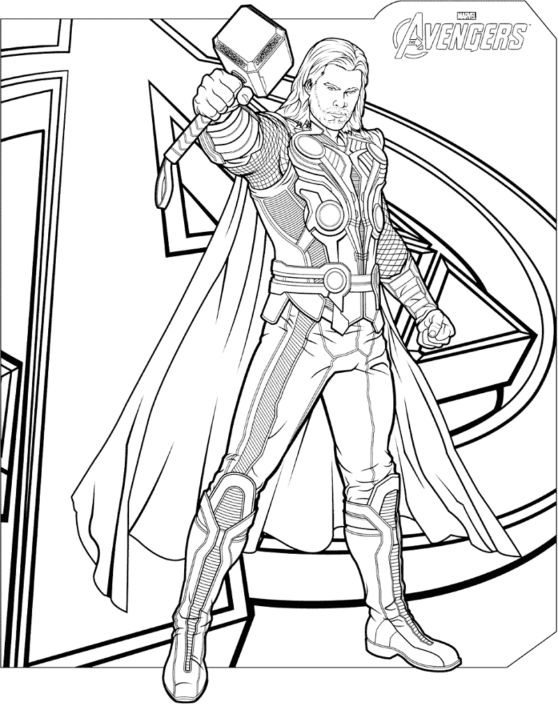 32 Marvel Coloring Pages Printable 16