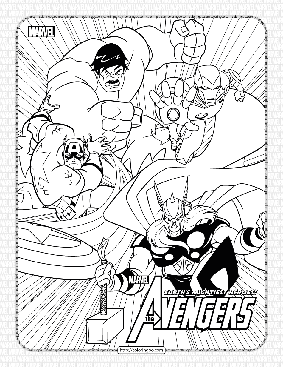 32 Marvel Coloring Pages Printable 28