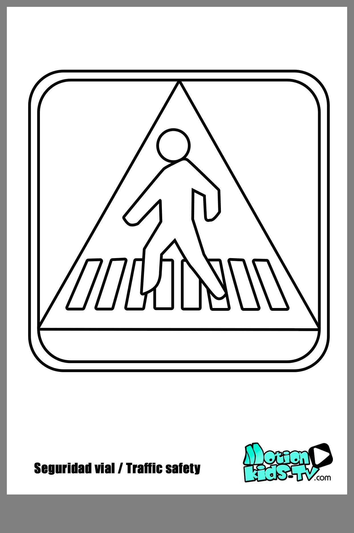 32 Preschool Traffic Signs Coloring Pages Printable 2