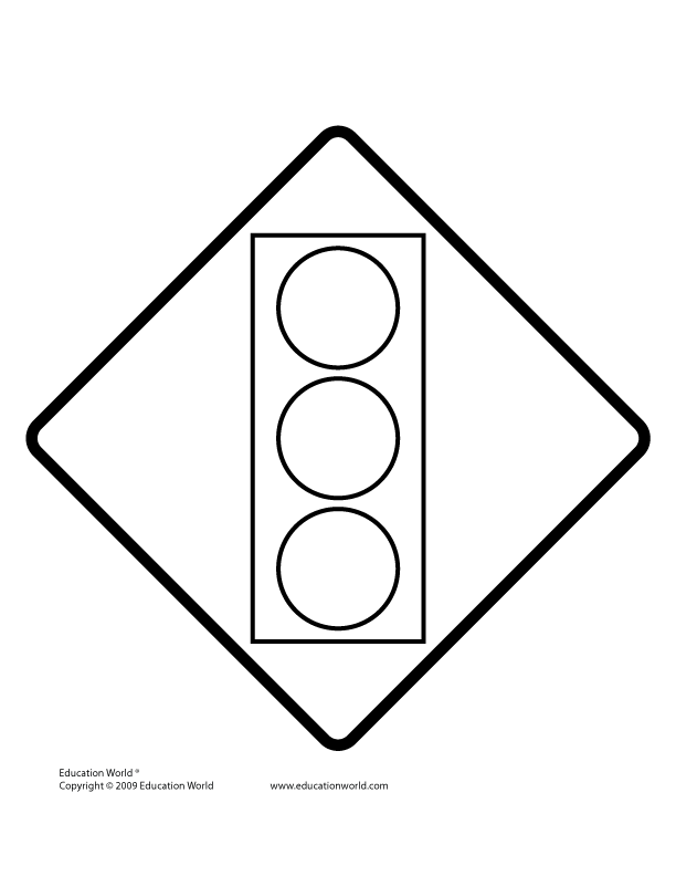 32 Preschool Traffic Signs Coloring Pages Printable 33