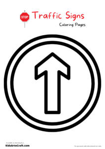 preschool traffic signs coloring pages printable jpg