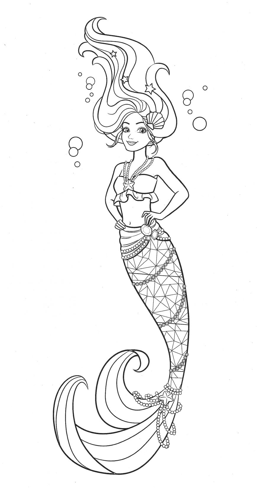 32 Spooky Evil Mermaid Coloring Pages Printable 20