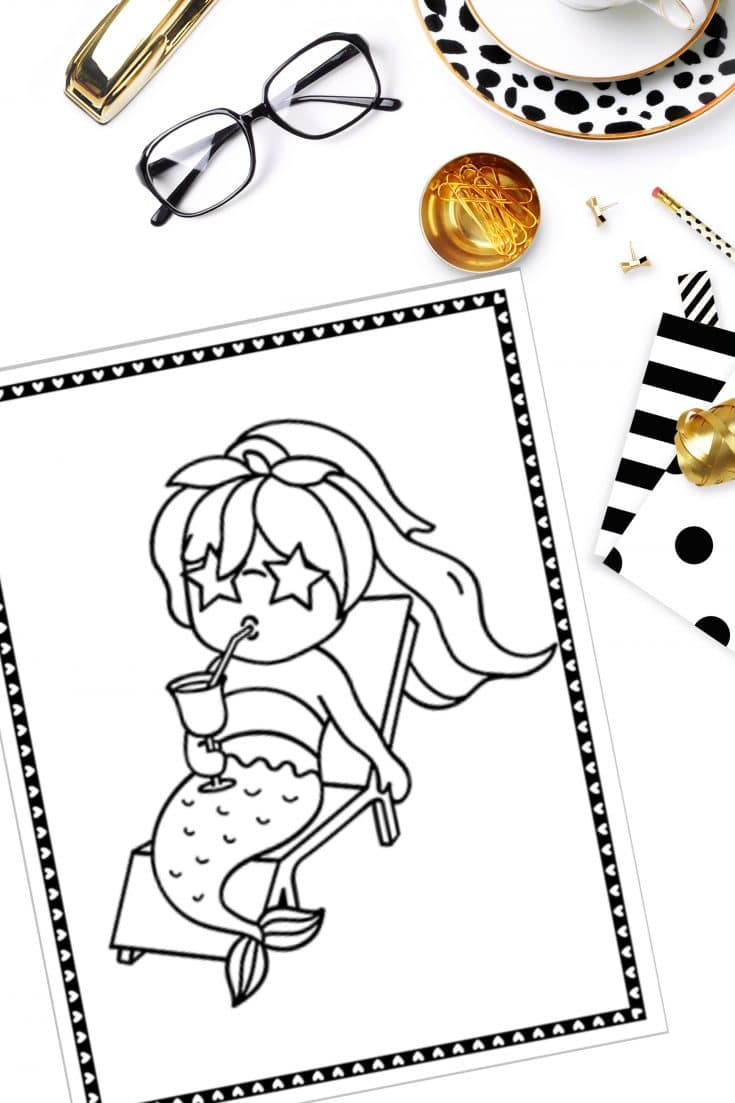 32 Spooky Evil Mermaid Coloring Pages Printable 22