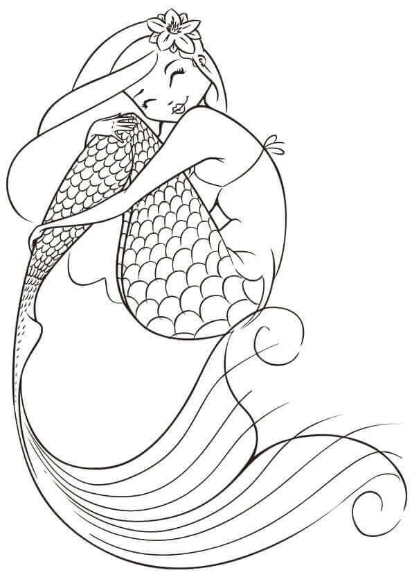 32 Spooky Evil Mermaid Coloring Pages Printable 23