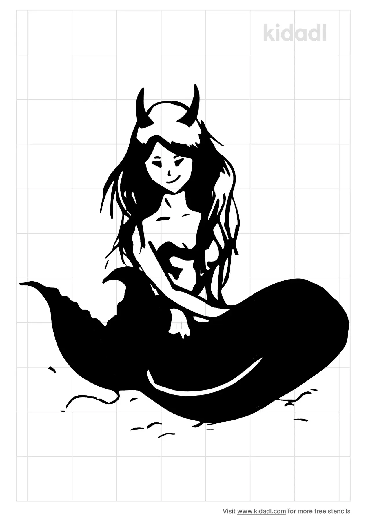 32 Spooky Evil Mermaid Coloring Pages Printable 26