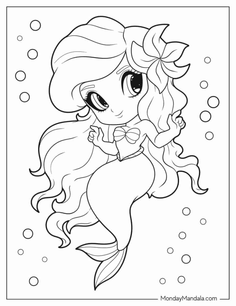 spooky evil mermaid coloring pages printable jpg