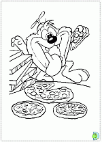 zany taz coloring page printable jpg