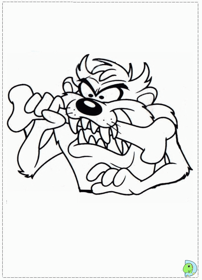 32 Zany Taz Coloring Page Printable 28