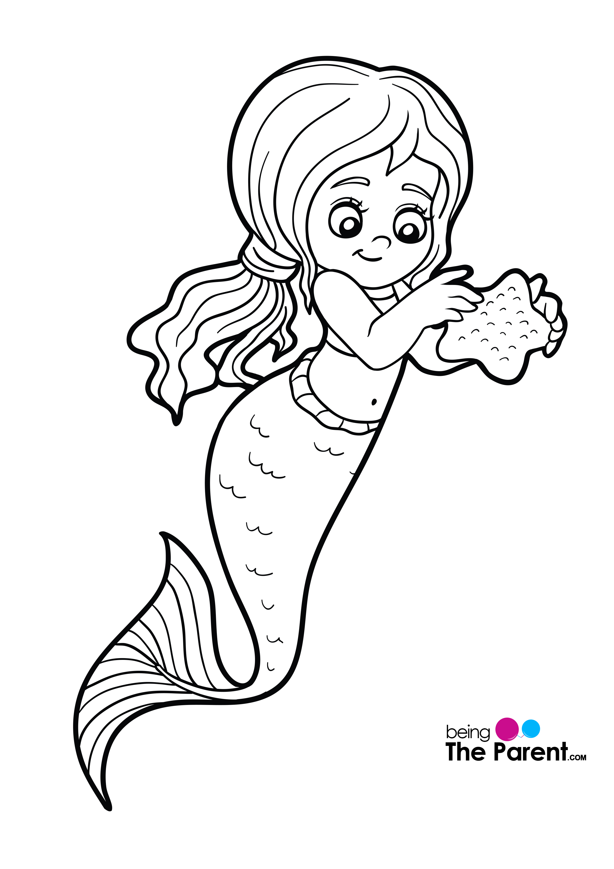 creative mermaid coloring pages for grown ups printable jpg