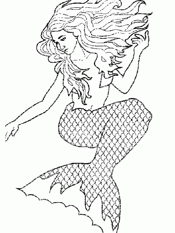 33 Creative Mermaid Coloring Pages for Grown Ups Printable 18