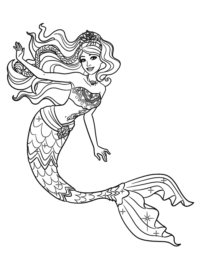 33 Creative Mermaid Coloring Pages for Grown Ups Printable 23