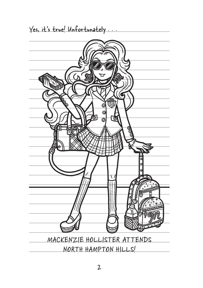 33 Dork Diaries Mackenzie Coloring Pages Printable 1