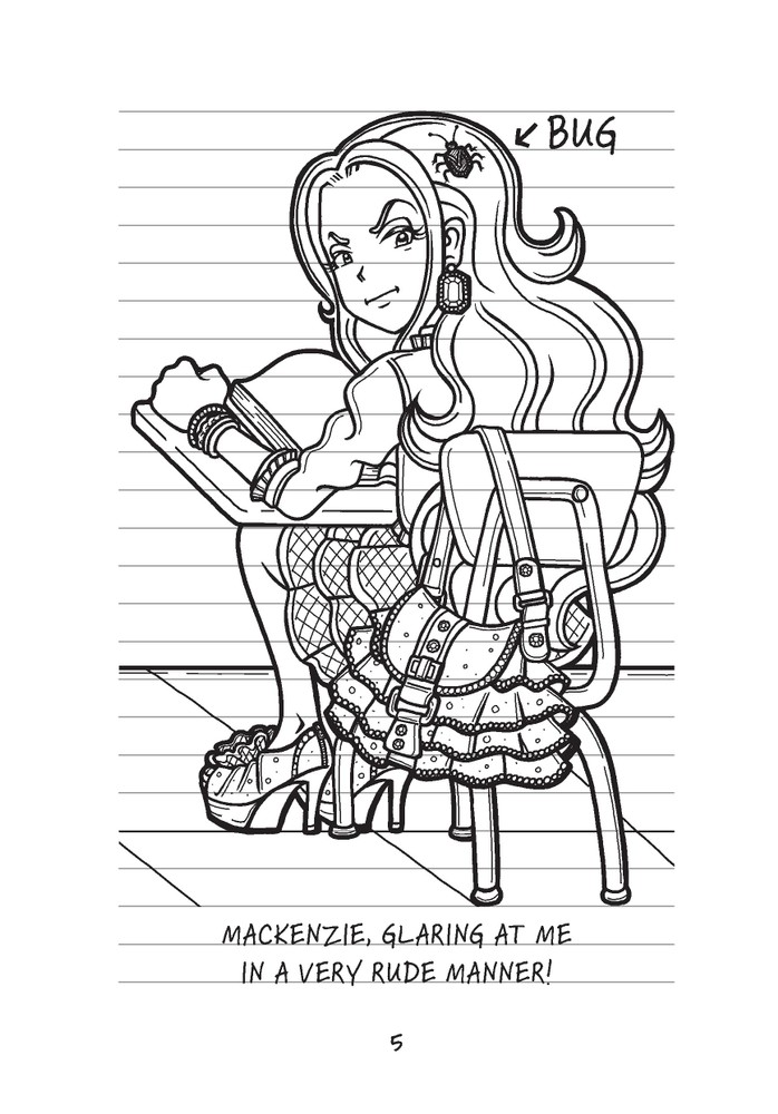 dork diaries mackenzie coloring pages printable jpg