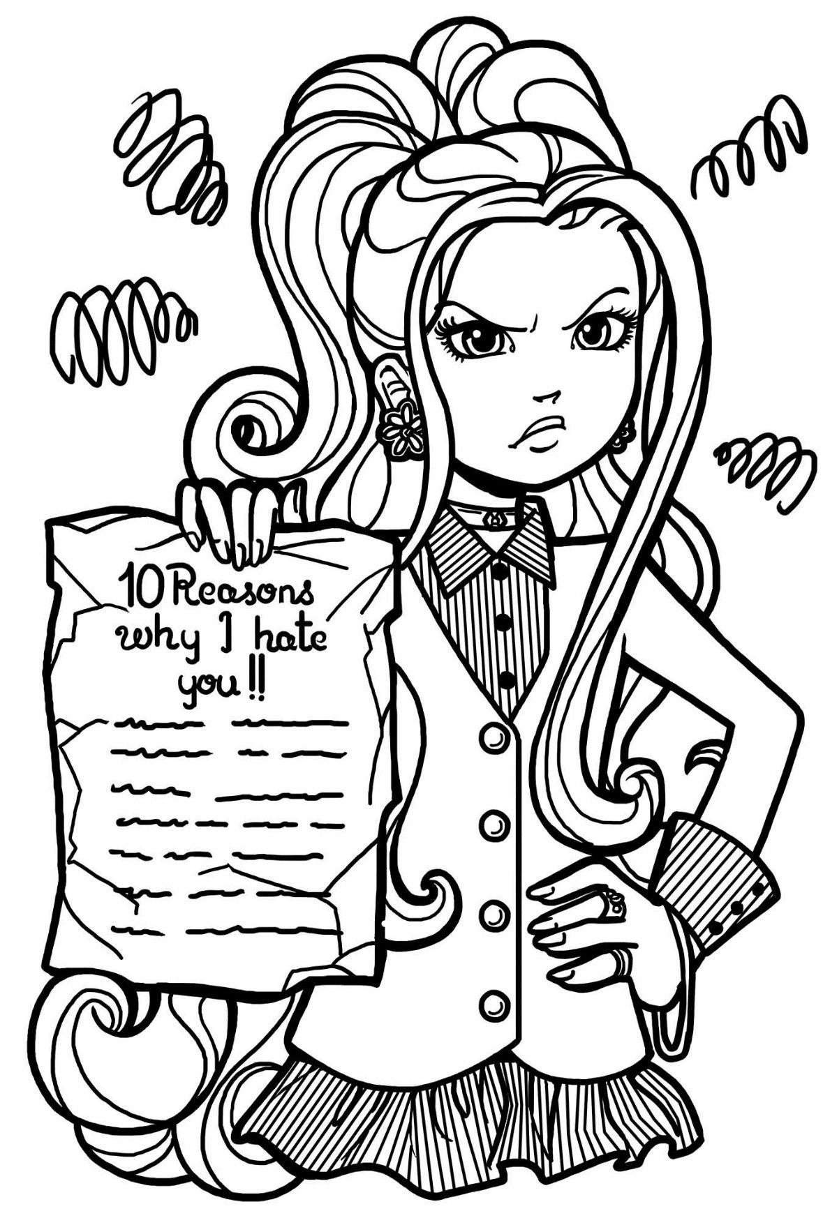 33 Dork Diaries Mackenzie Coloring Pages Printable 2