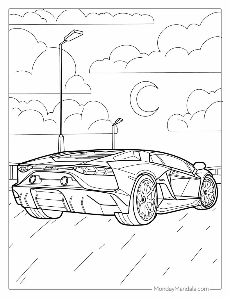 33 McLaren Coloring Pages Printable 15