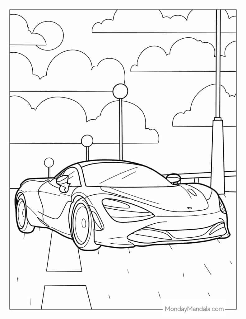 33 McLaren Coloring Pages Printable 30