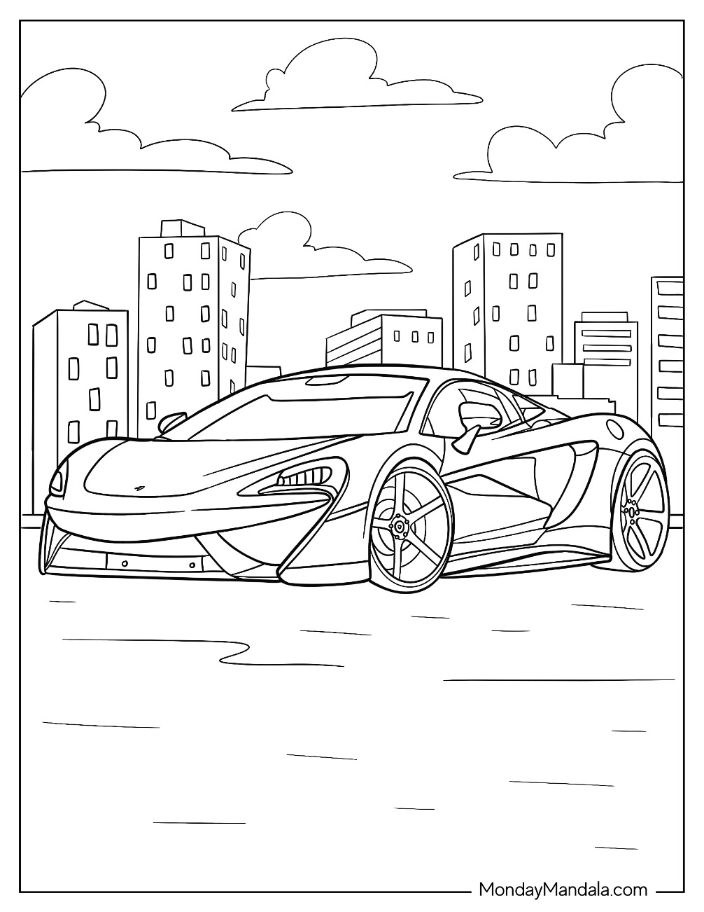 33 McLaren Coloring Pages Printable 5