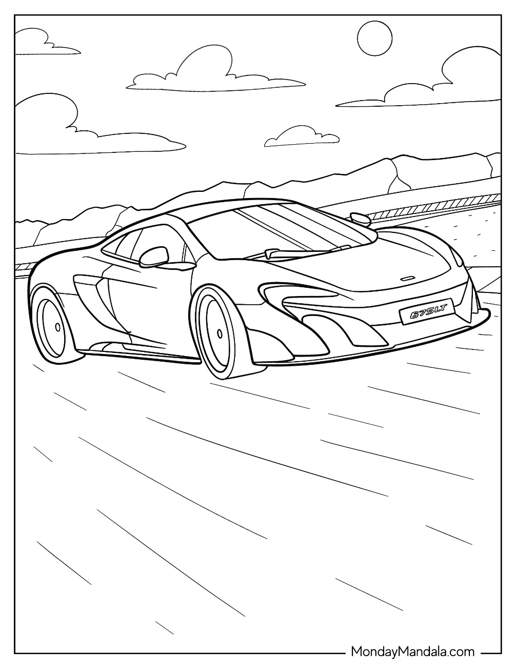 33 McLaren Coloring Pages Printable 6