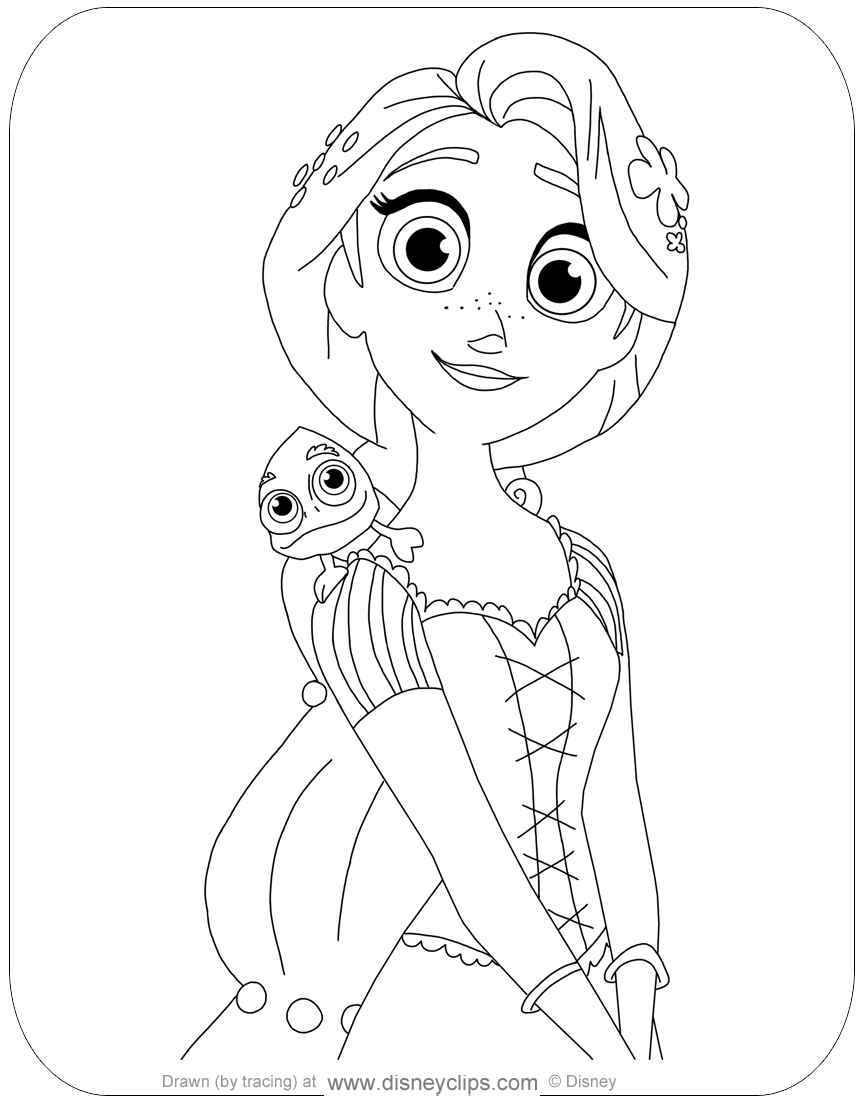 33 Printable Rapunzel Tangled Coloring Pages 10