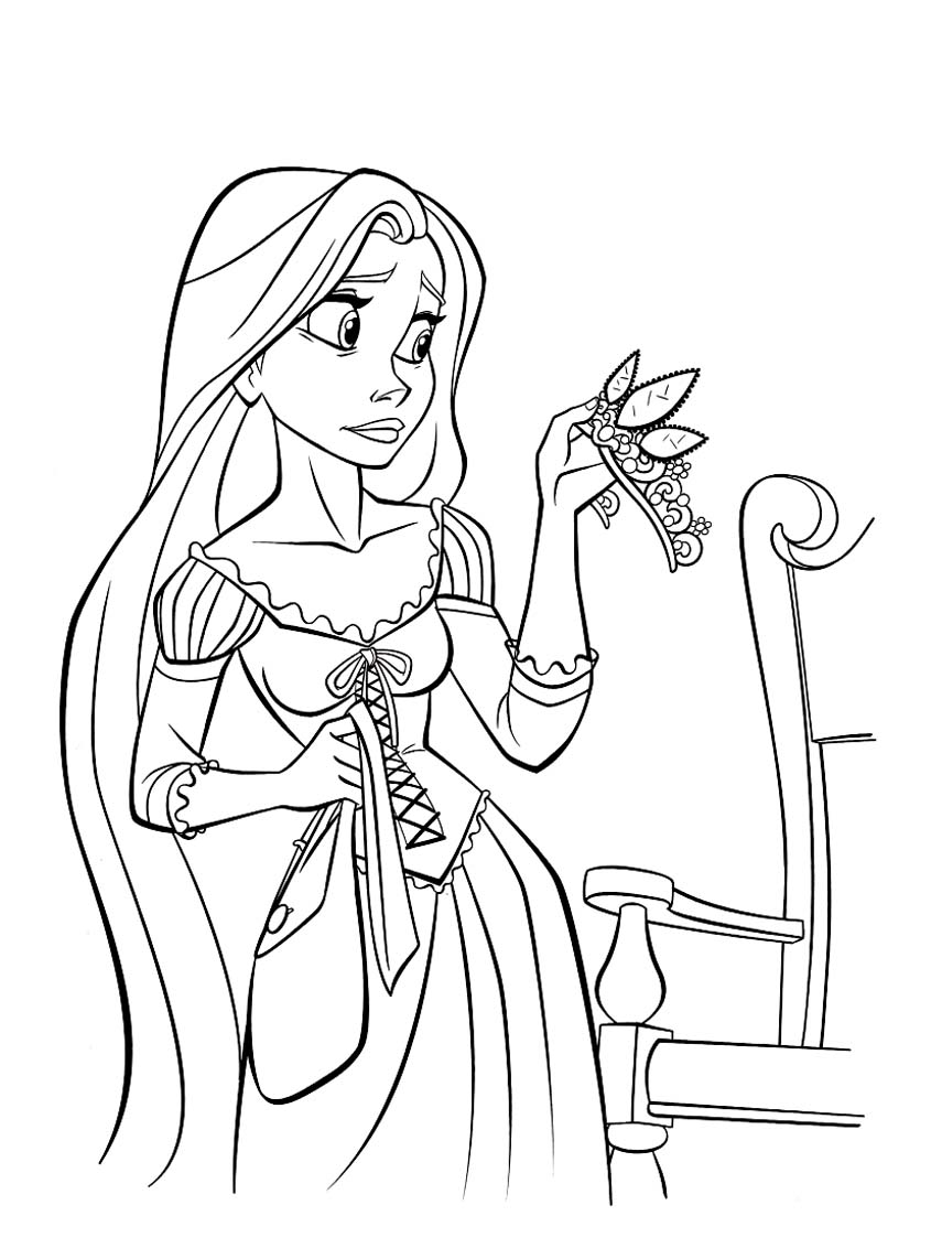 33 Printable Rapunzel Tangled Coloring Pages 11