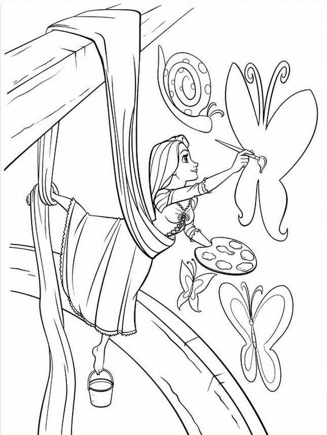 33 Printable Rapunzel Tangled Coloring Pages 12