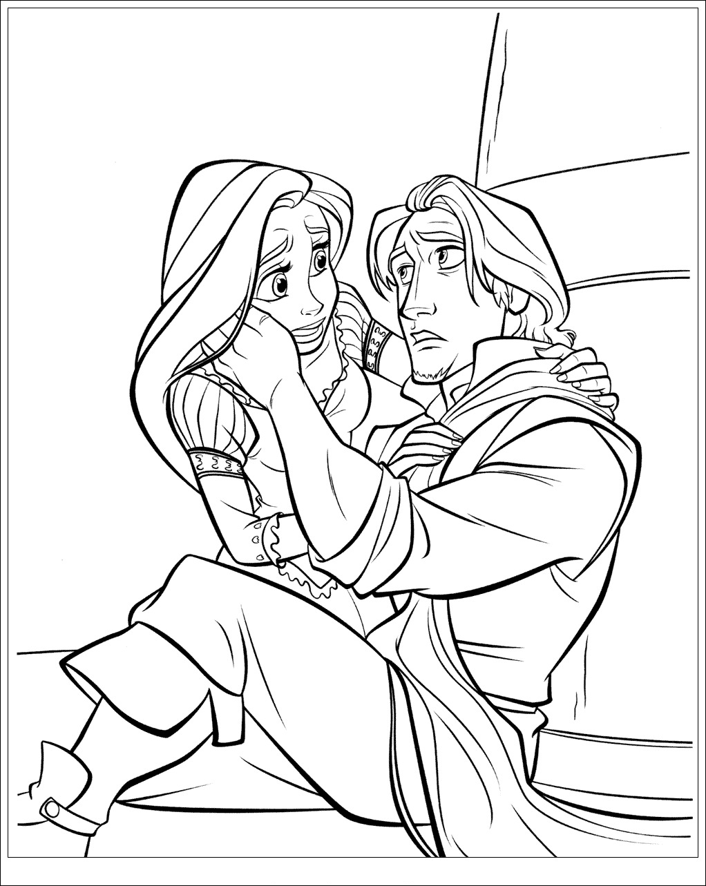 printable rapunzel tangled coloring pages jpg