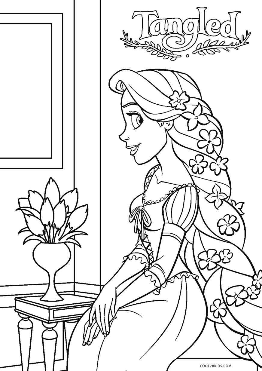 33 Printable Rapunzel Tangled Coloring Pages 17