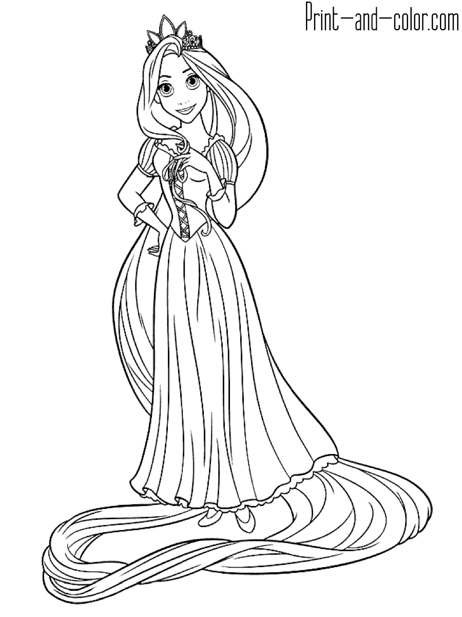 33 Printable Rapunzel Tangled Coloring Pages 18