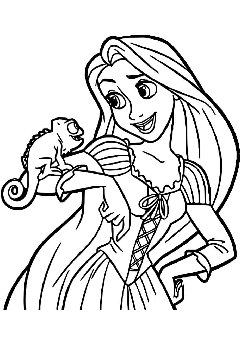 33 Printable Rapunzel Tangled Coloring Pages 19