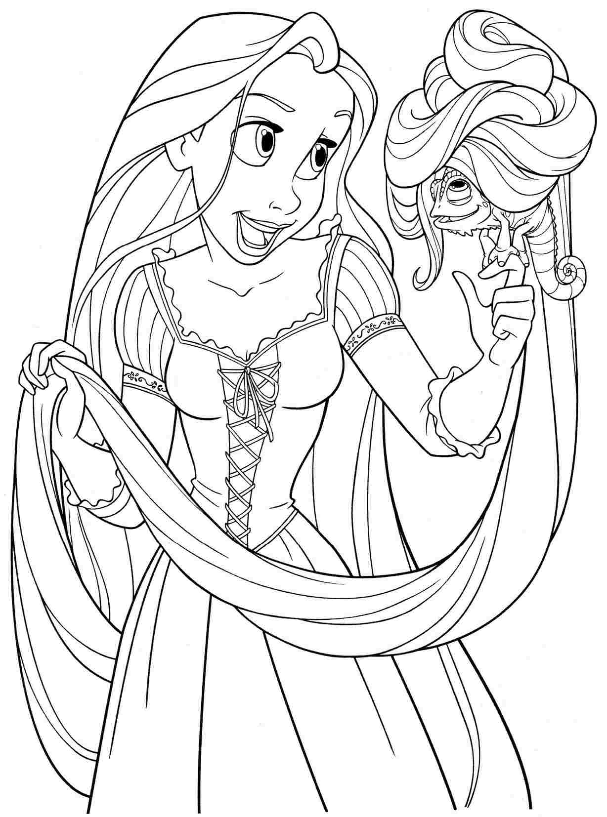 printable rapunzel tangled coloring pages jpg