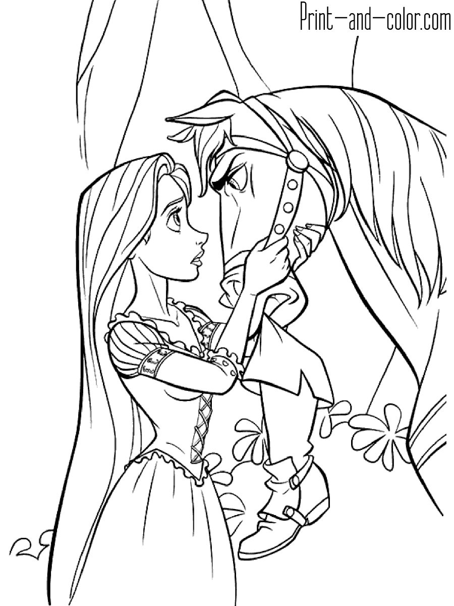 33 Printable Rapunzel Tangled Coloring Pages 21