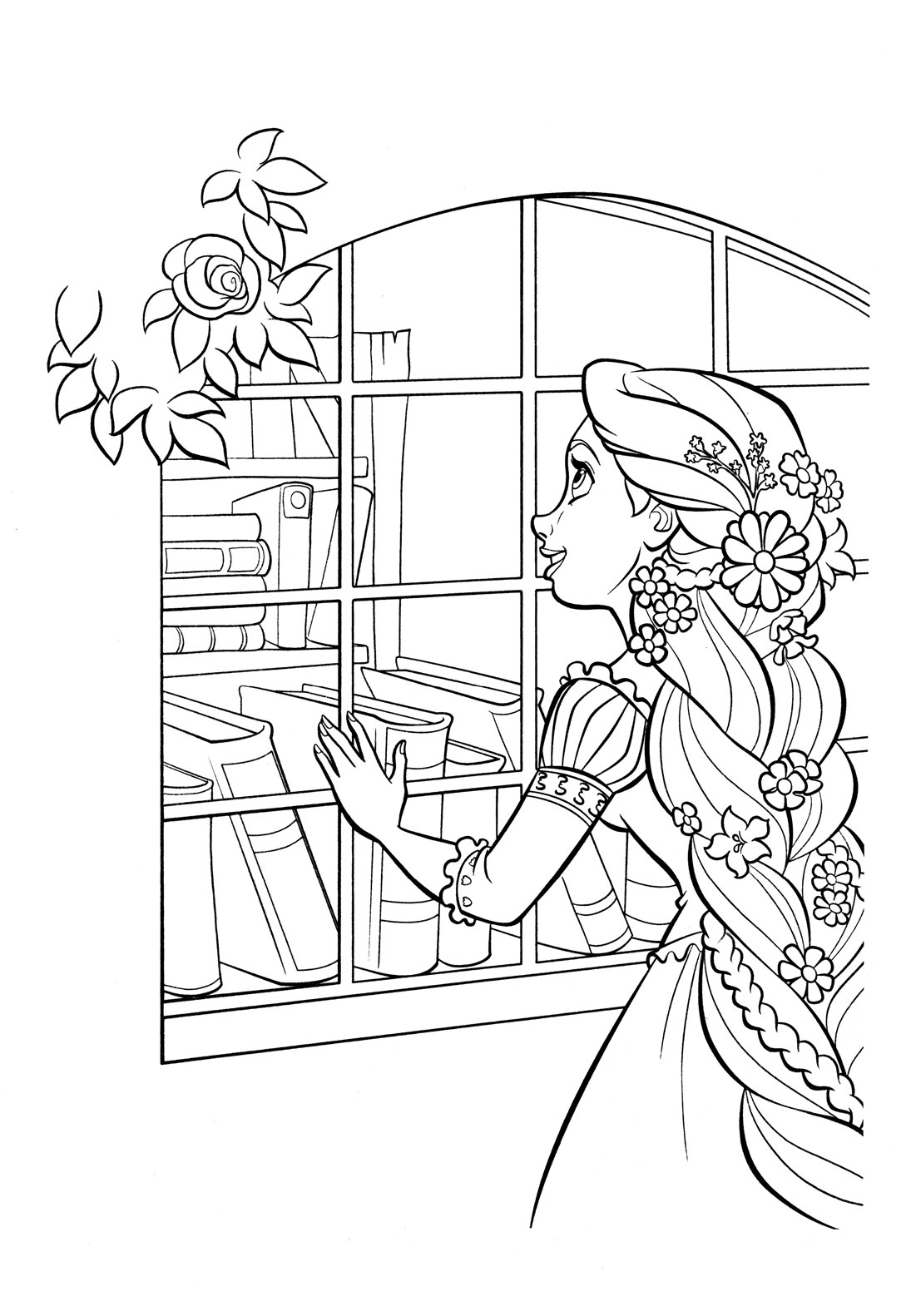 printable rapunzel tangled coloring pages jpg