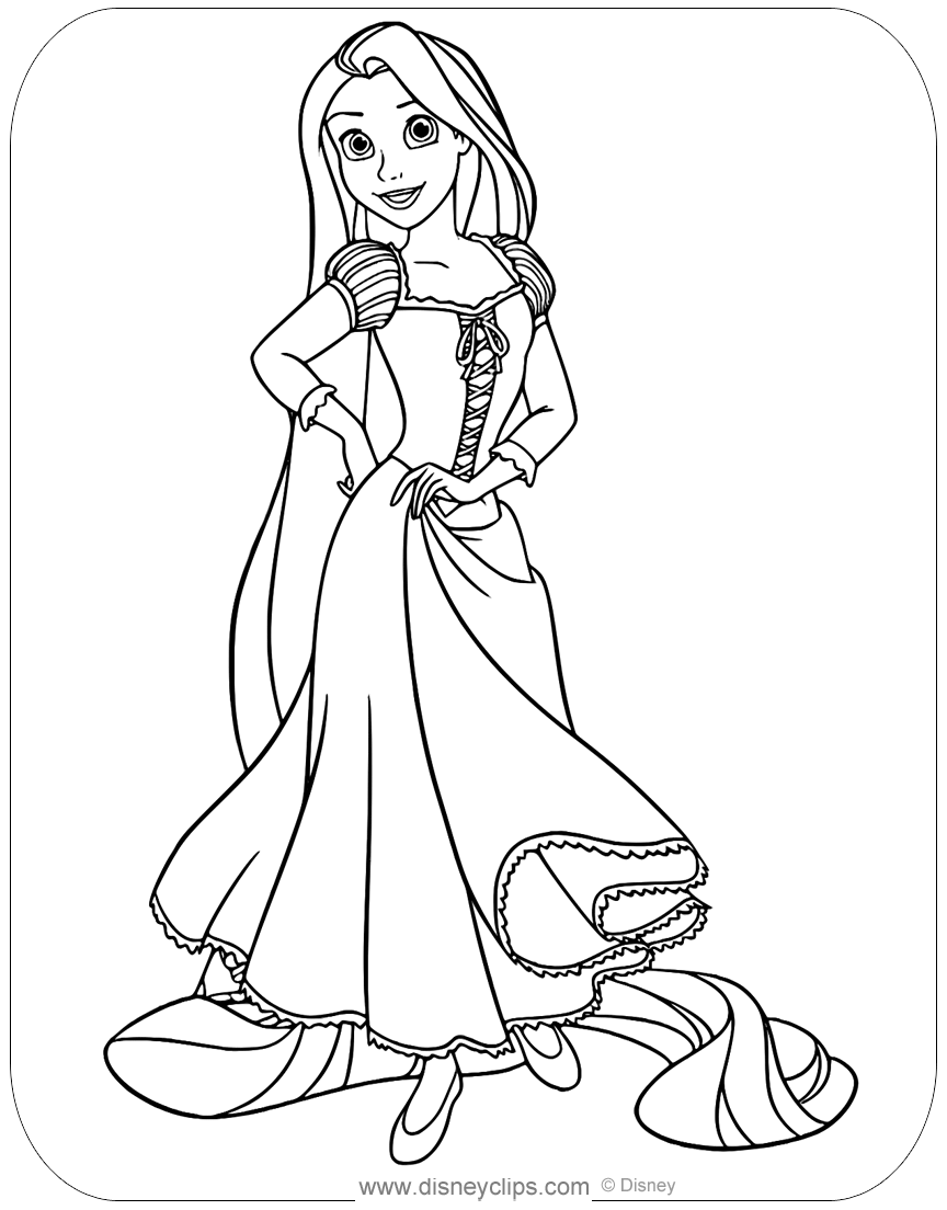 33 Printable Rapunzel Tangled Coloring Pages 27