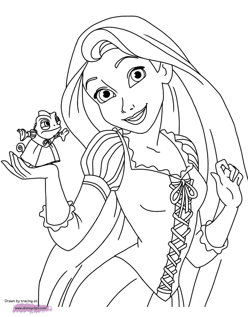 printable rapunzel tangled coloring pages jpg