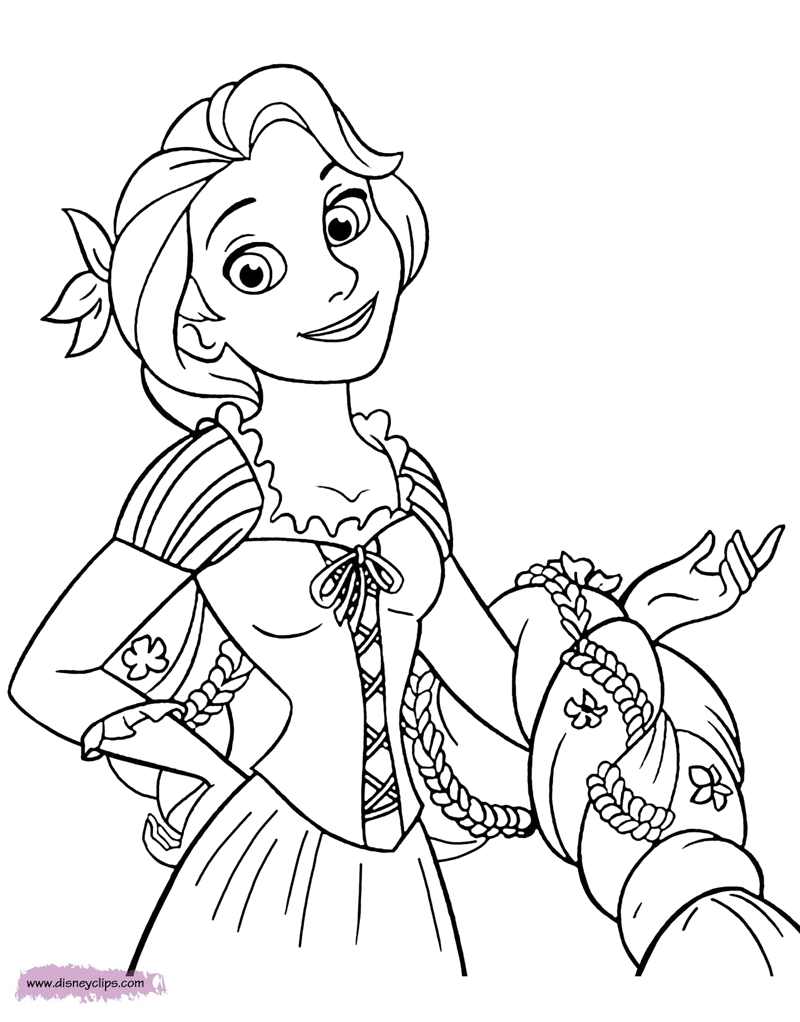 33 Printable Rapunzel Tangled Coloring Pages 3