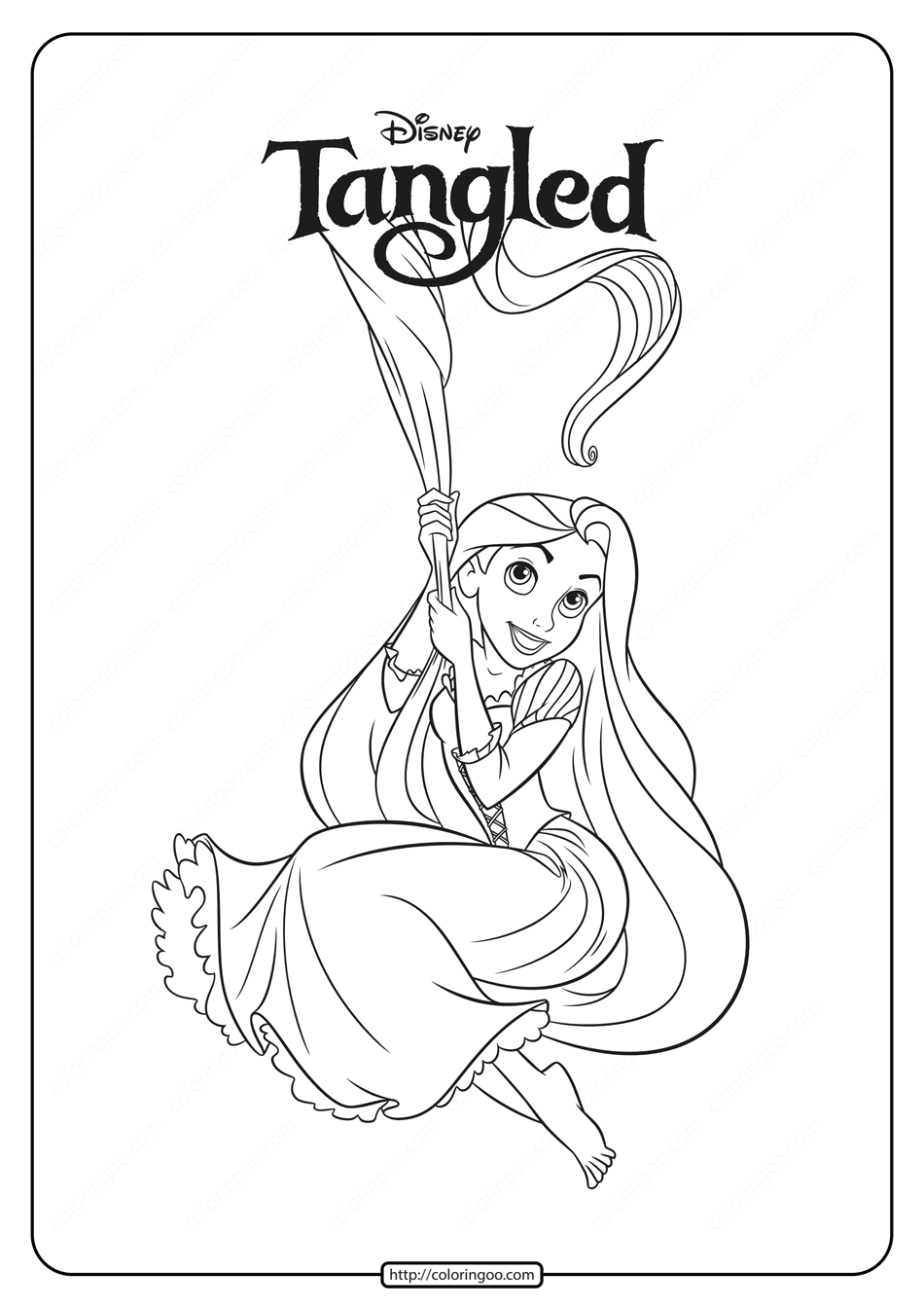 33 Printable Rapunzel Tangled Coloring Pages 30