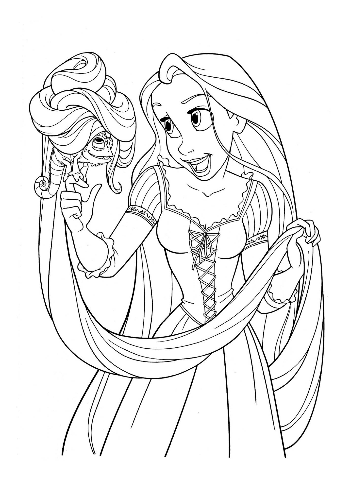 33 Printable Rapunzel Tangled Coloring Pages 33