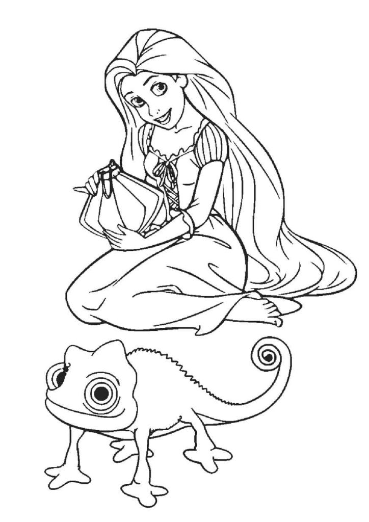 33 Printable Rapunzel Tangled Coloring Pages 34