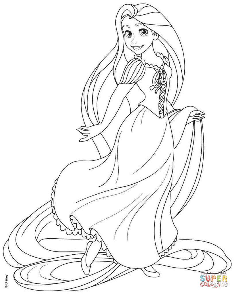 33 Printable Rapunzel Tangled Coloring Pages 7