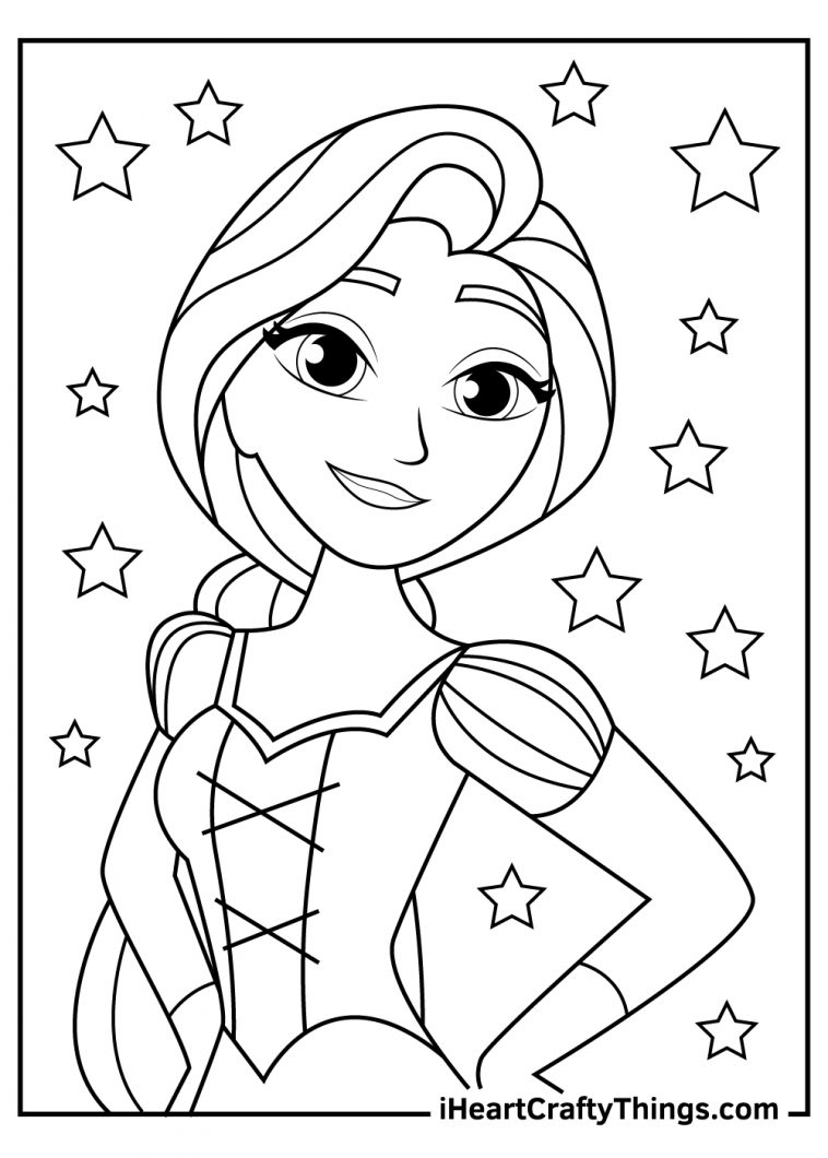 33 Printable Rapunzel Tangled Coloring Pages 9