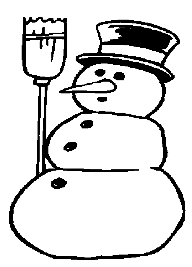 33 Snowman Coloring Pages for Kids Printable 15