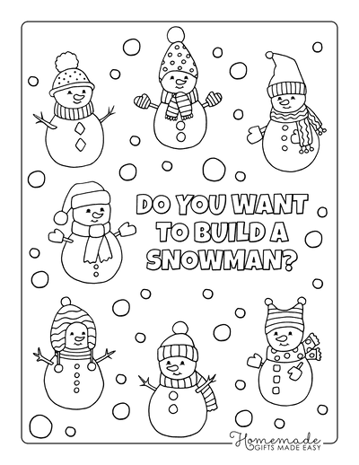 snowman coloring pages for kids printable jpg