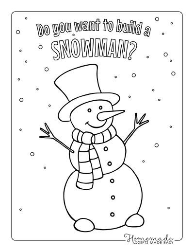 snowman coloring pages for kids printable jpg