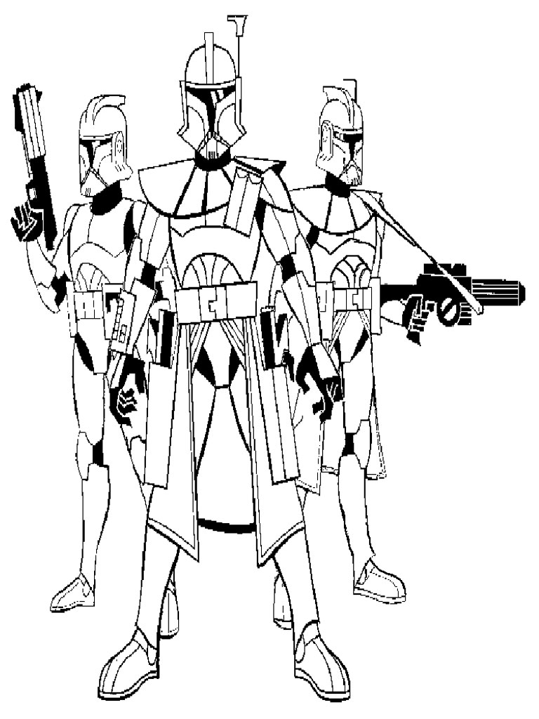 33 Thrilling Star Wars Clone Wars Coloring Pages Printable 4