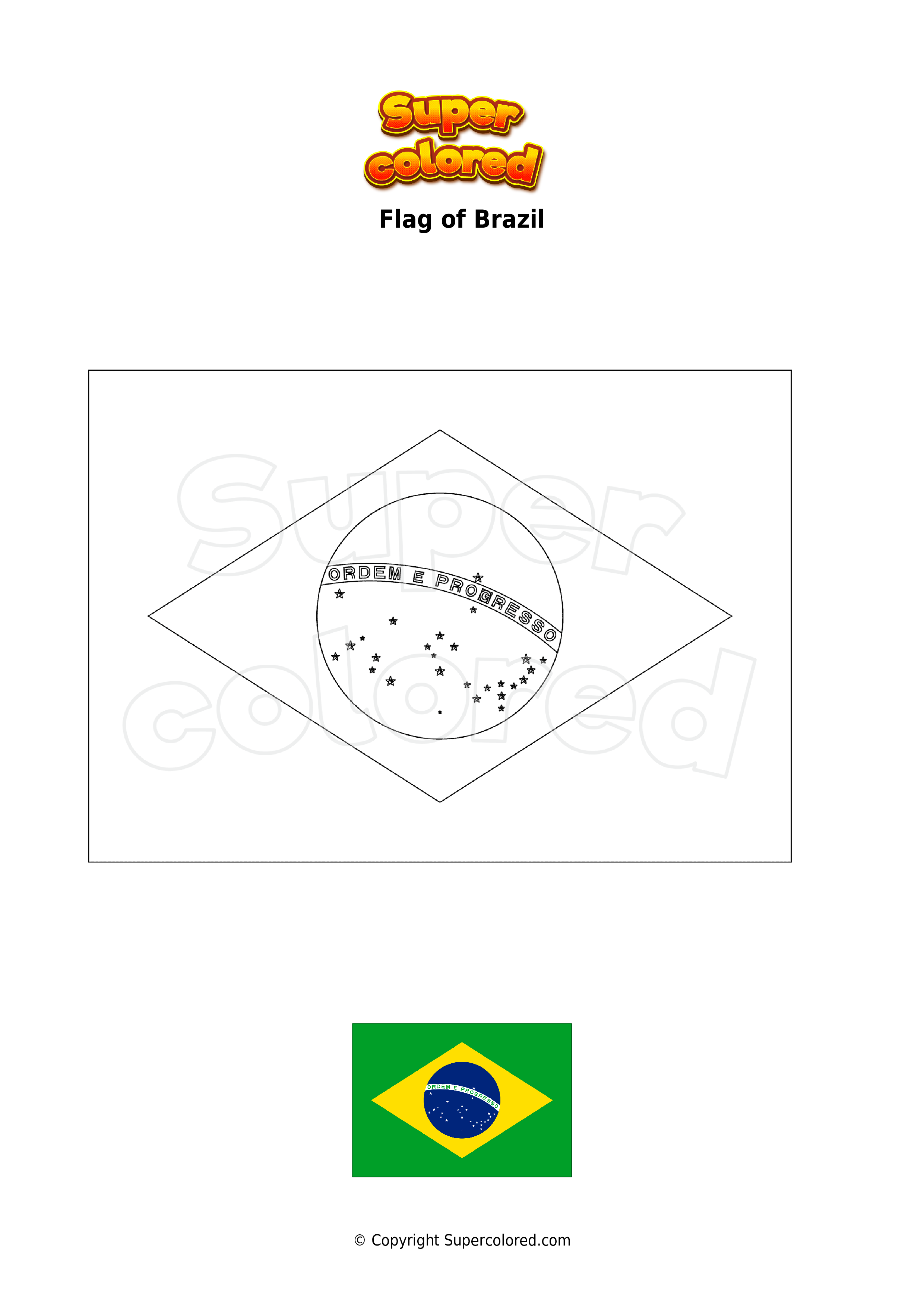 33 Vibrant Brazil Coloring Pages Printable 15