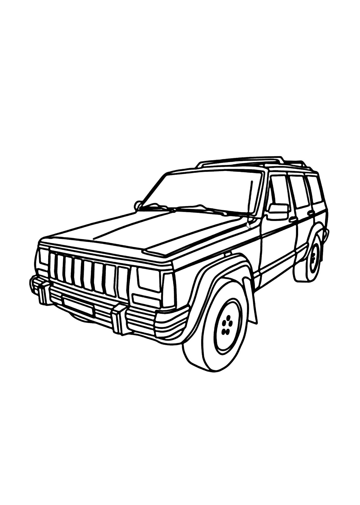 34 Adventurous Jeep Coloring Pages Printable 12