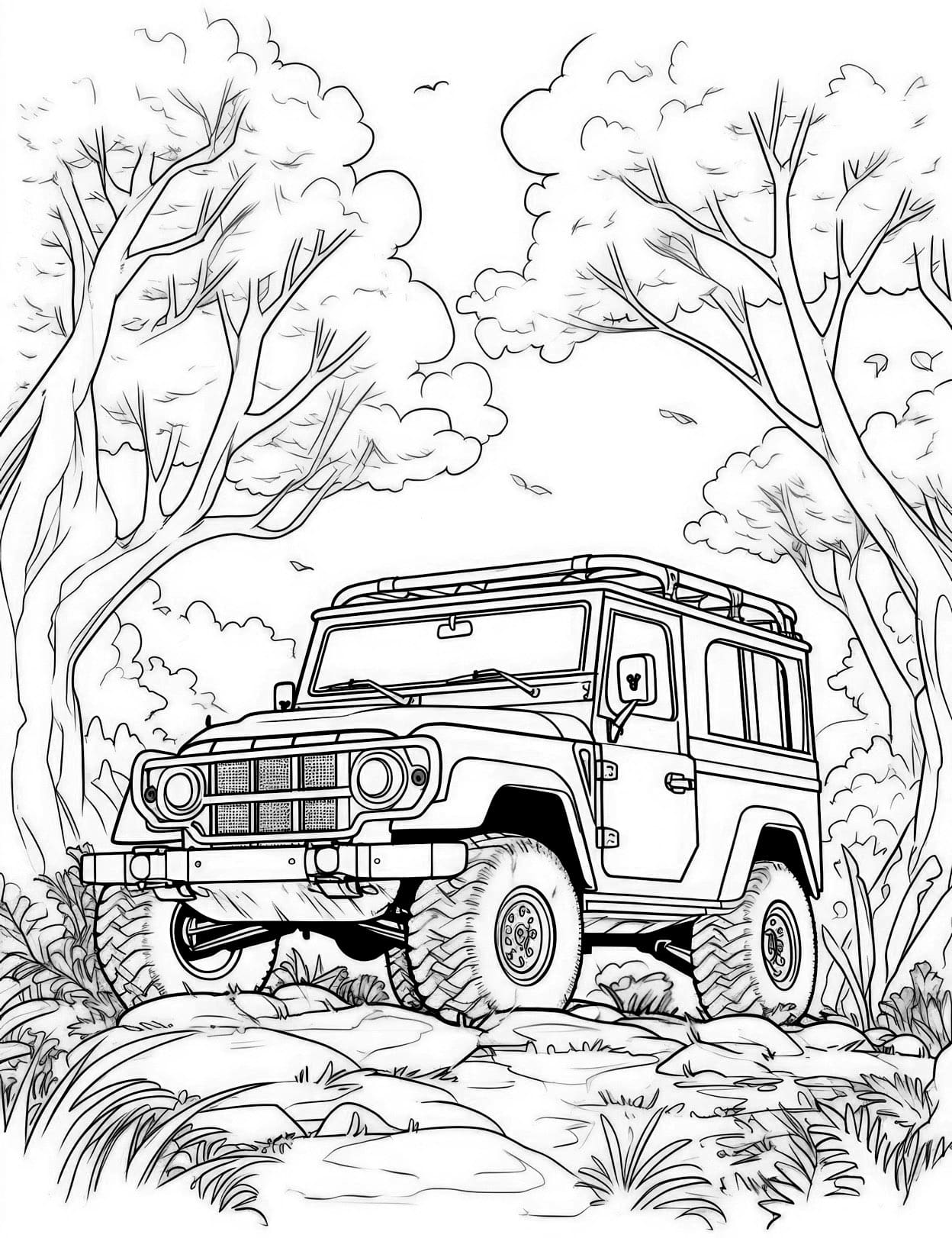 34 Adventurous Jeep Coloring Pages Printable 23