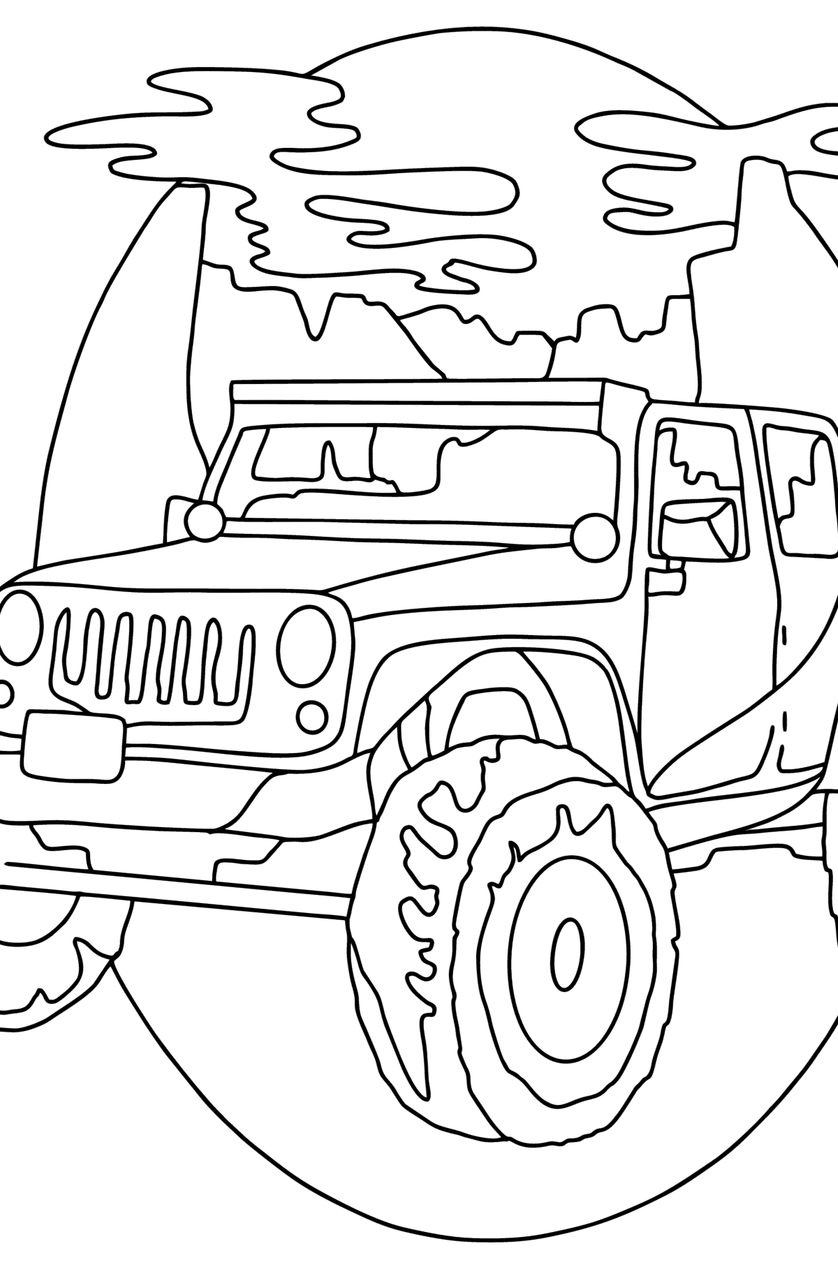 34 Adventurous Jeep Coloring Pages Printable 24