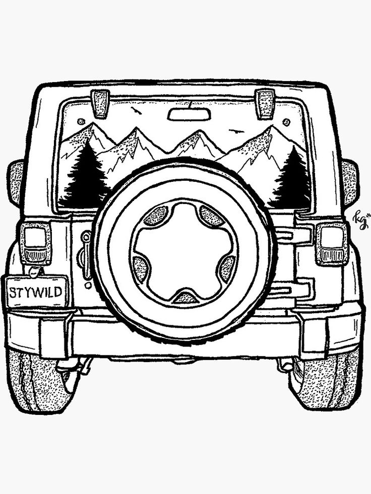 34 Adventurous Jeep Coloring Pages Printable 33