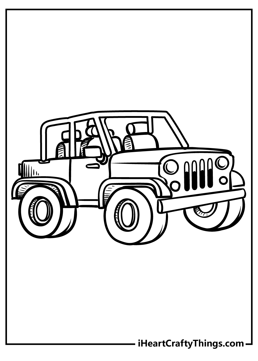 adventurous jeep coloring pages printable jpg